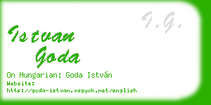 istvan goda business card