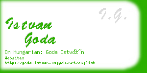 istvan goda business card